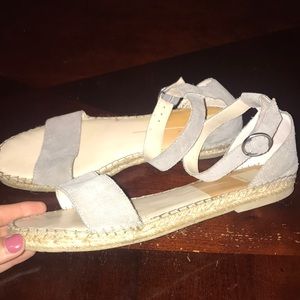 Gray Dolce Vida espadrille sandals